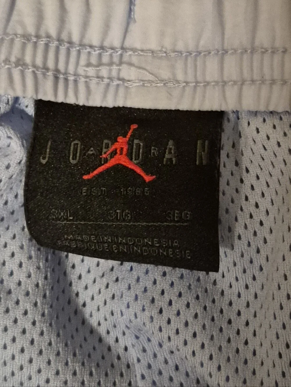 Jordan Light Blue Mens Sz 3XL Sweatpants